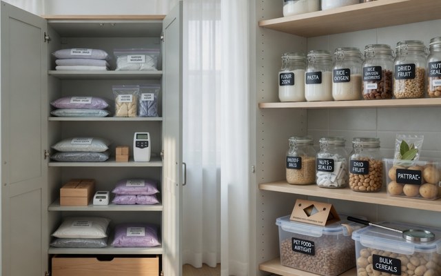 Motten in textiel en voorraad